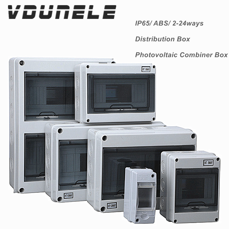 Outdoor Power Supply Box - IP65 配電ボックス DC ブレーカー用 HT-2-24WAY PC/ABS