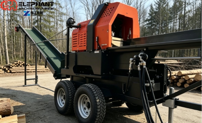 Log Splitter Electric - ピストン式薪割り機 電動油圧式木材分割機 家庭用および小規模農場用薪製造機