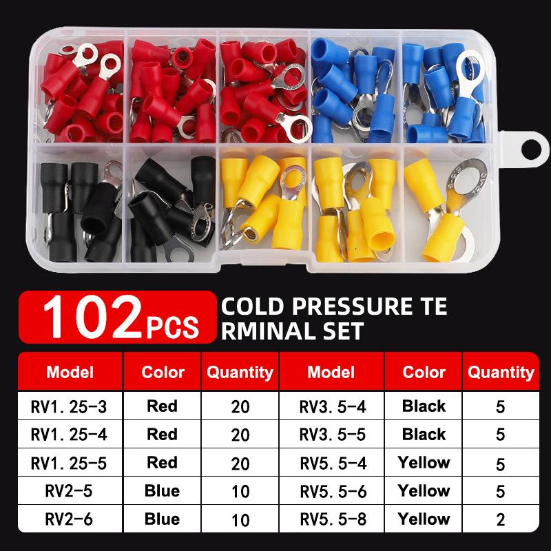 Outdoor Power Block - 絶縁端子台セット 102/280個入り、圧着ペンチ付き、防錆電気コネクタ、屋外庭園照明配線用