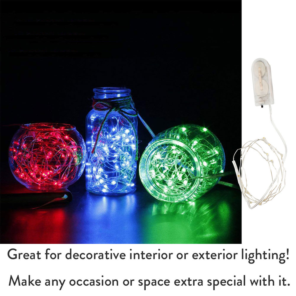 Outdoor Power For Xmas Lights - 1メートル2メートル3メートルLed銅仙女タンデムUsbライト装飾瓶Filoアウトドアリゾート結婚式Diy Navidad休暇