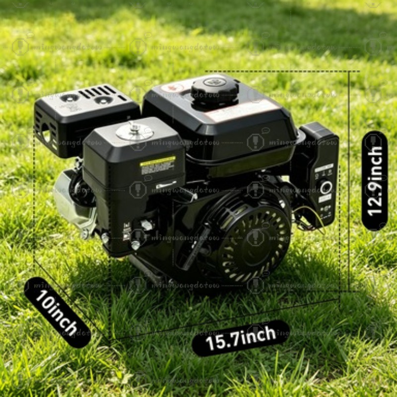 Log Splitter Electric - 4ストローク212cc 7.5馬力ガソリンエンジン電動スタートモーター（ゴーカート、高圧洗浄機、薪割り機用）