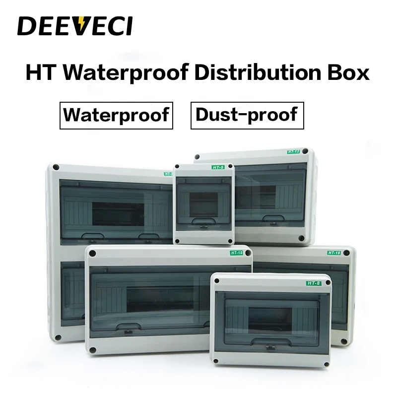 Outdoor Power Supply Box - 防水mcbパネル取り付け分布ボックス、プラスチック製ジャンクションボックス、HT-5、8、12、15、18、24