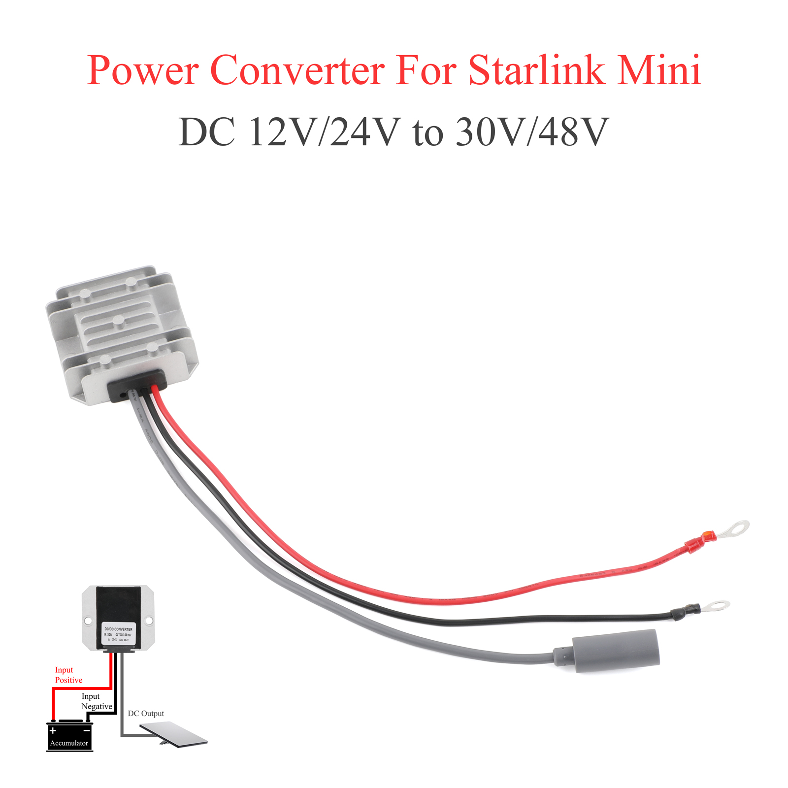 米国12V 24Vを30V 3.5Aに昇圧するDCステップア - Outdoor Power Block のレビューと価格