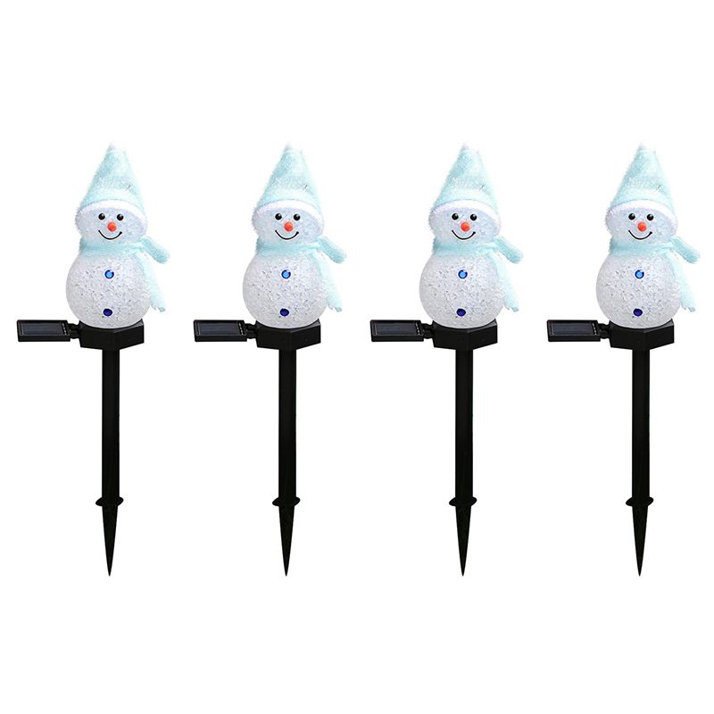N84R 4X スノーマンソーラーライトクリスマス太陽光発電 - Outdoor Power For Xmas Lights のレビューと価格