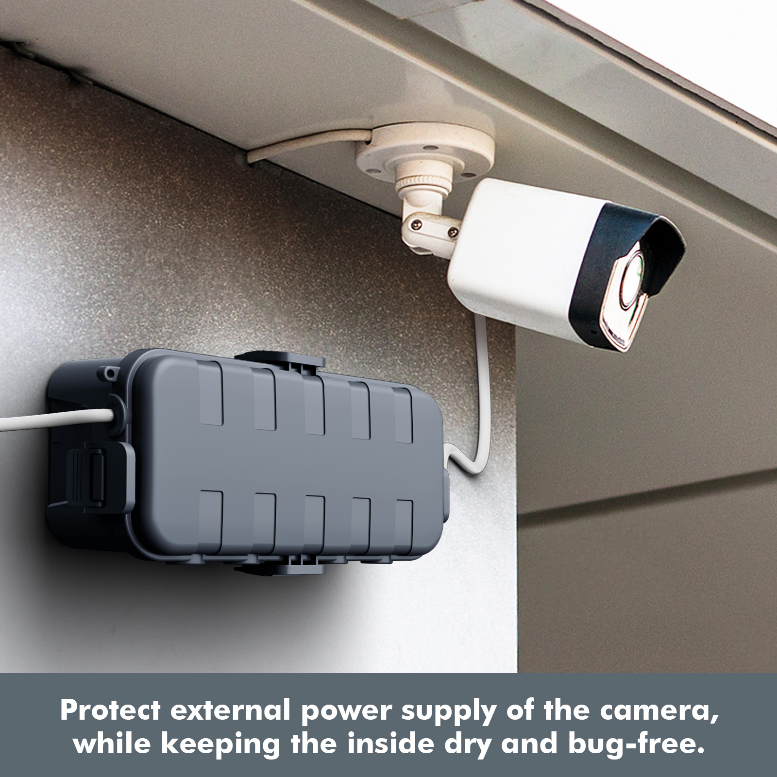 屋外電気ボックス防水延長コードカバー、6つのケーブル入力ポー - Outdoor Power Port のレビューと価格