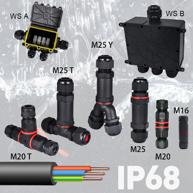 防水IP68電気ケーブルジャンクションボックス,プラスチック - Outdoor Power Block のレビューと価格