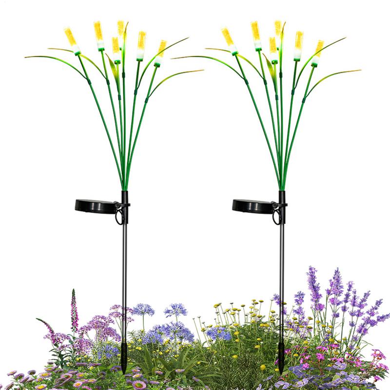 ガーデンライト太陽光発電装飾ヤードライト2個セット装飾経路ラ - Outdoor Power Brush のレビューと価格