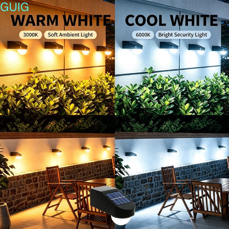 5つのLEDソーラーウォールライト、屋外防水、自動点灯・消灯 - Outdoor Power Brush のレビューと価格