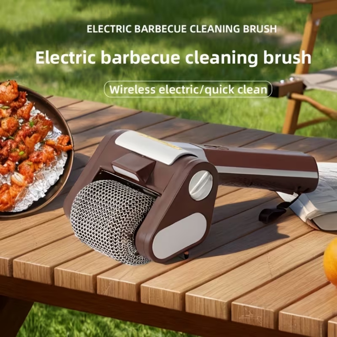 電気グリルクリーニングコードレスブラシBBQグリルブラシキッ - Outdoor Power Brush のレビューと価格