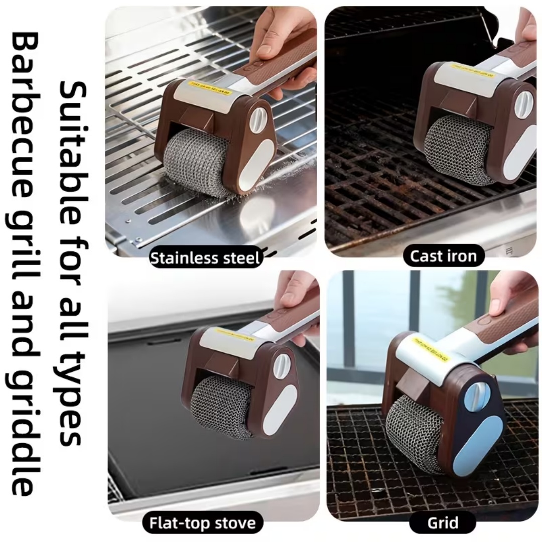 電気グリルクリーニングコードレスブラシBBQグリルブラシキッ - Outdoor Power Brush のレビューと価格