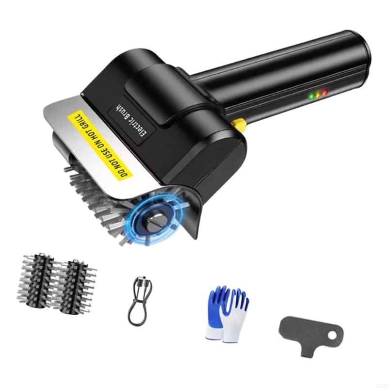 2000mAh バッテリー駆動バーベキュースクラバー電気グリ - Outdoor Power Brush のレビューと価格