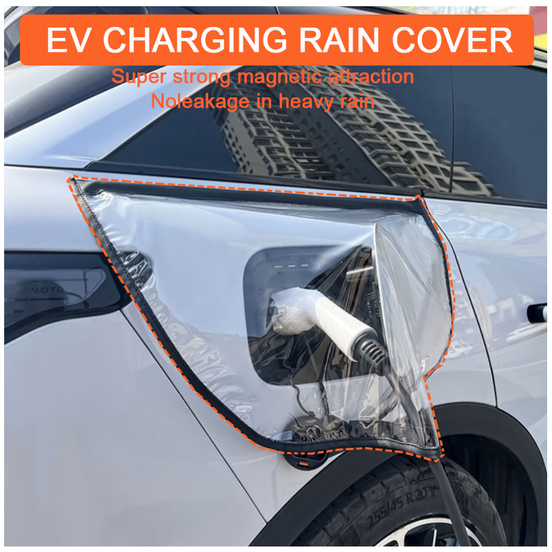 充電ガン用レインカバー 充電ガン保護カバー 透明磁気 EV  - Outdoor Usb Power Supply のレビューと価格