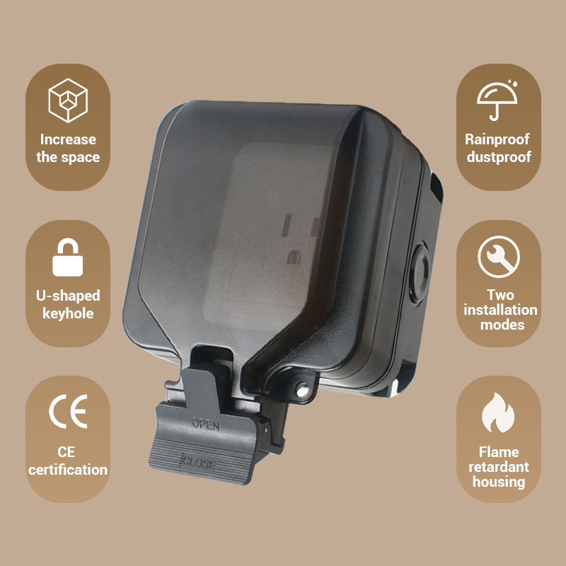 Avoir IP66 壁防水ソケットシングルボックスコンセン - Outdoor Power Port のレビューと価格