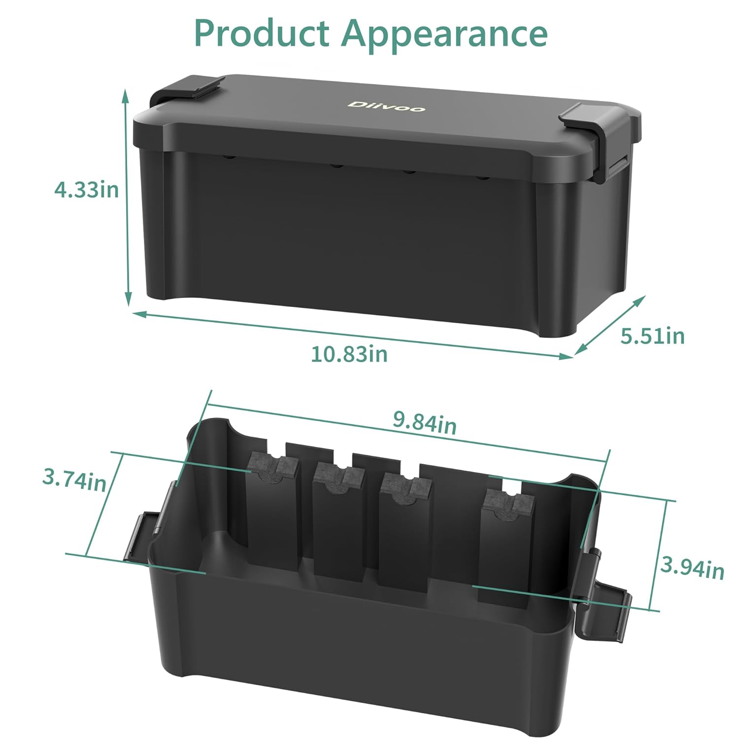 Diivoo 屋外防水電気ボックス屋外ケーブル接続ソケットエ - Outdoor Power Supply Box のレビューと価格