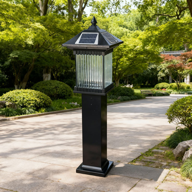 モダンなソーラーライト、屋外防水装飾柱型、庭園、通路、別荘、 - Outdoor Power Block のレビューと価格