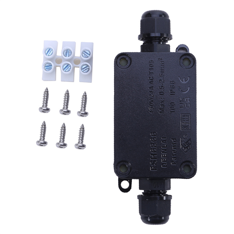 防水プラスチックジャンクションボックス,黒のミニジャンクショ - Outdoor Power Supply Box のレビューと価格