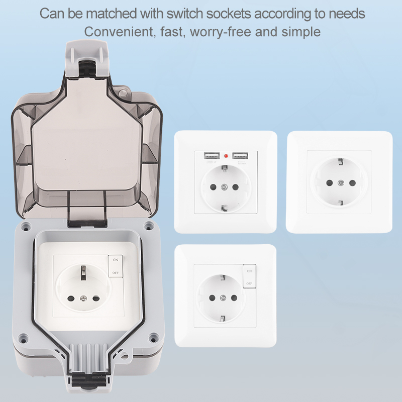 防水屋外壁コンセント,防水,IP66,250V,スイッチ付き - Outdoor Power Port のレビューと価格