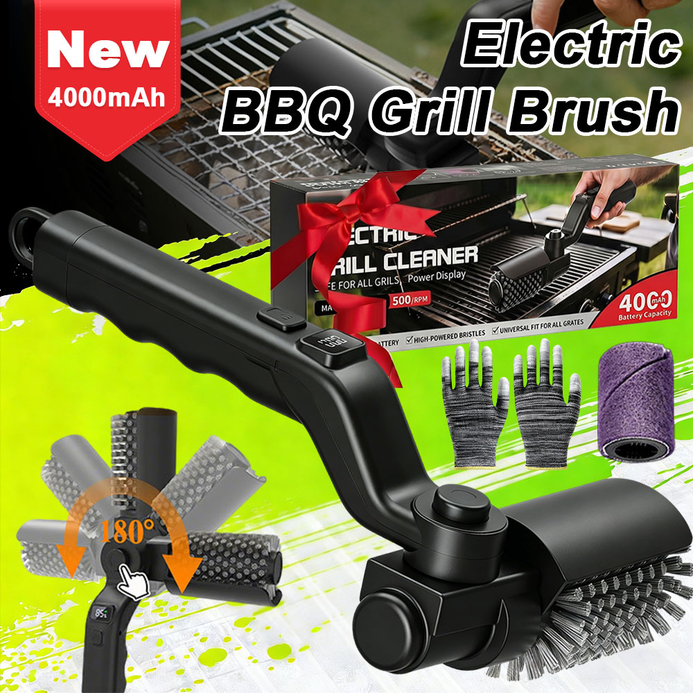 電気グリルブラシクリーニングBBQクリーナーブラシコードレス - Outdoor Power Brush のレビューと価格