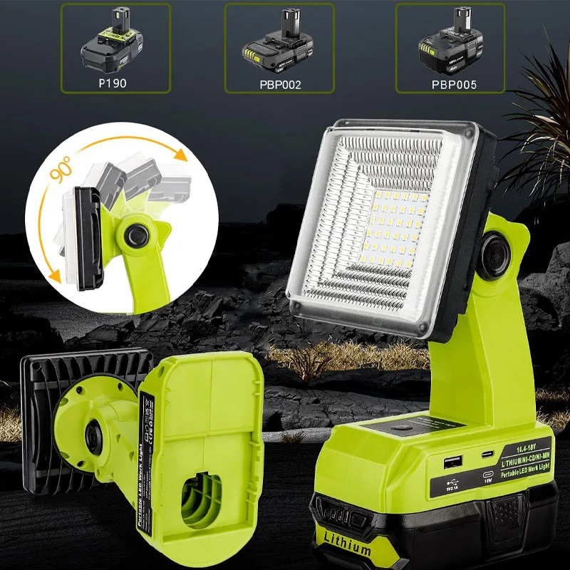 リョービ用LEDランプ,18Vリチウムイオン電池,25W,懐 - Outdoor Usb Power Supply のレビューと価格