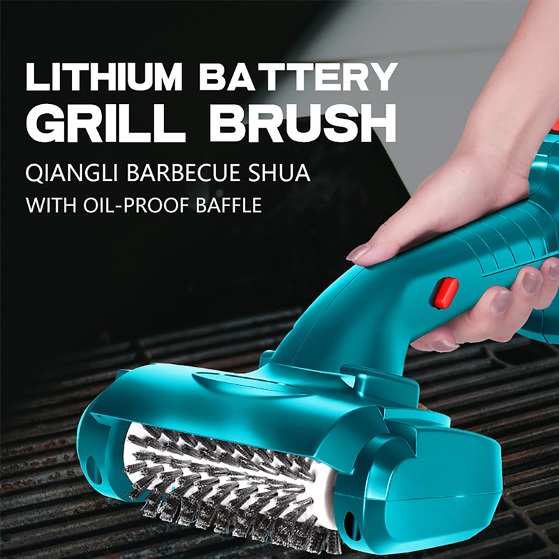 電気バーベキュークリーナーブラシワイヤレスステンレス鋼ロータ - Outdoor Power Brush のレビューと価格