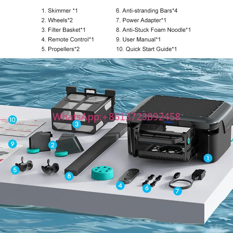 プール表面ロボットクリーナー自動リーフスキマー太陽光発電プー - Outdoor Power Vacuum のレビューと価格