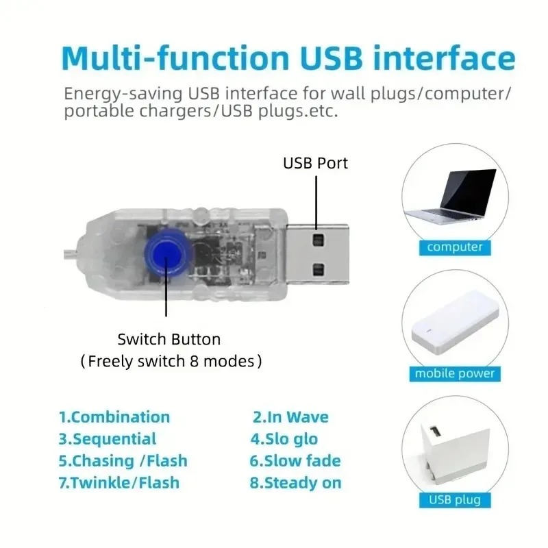 USB電源 200LED スターウォーターフォール フェアリ - Outdoor Power For Xmas Lights のレビューと価格