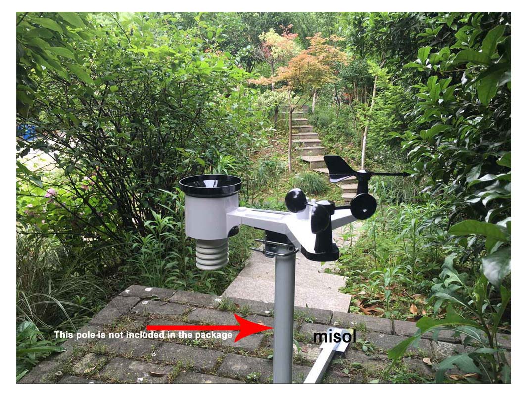 屋外センサー付き MISOL WiFi ウェザーステーション - Outdoor Power Meter のレビューと価格