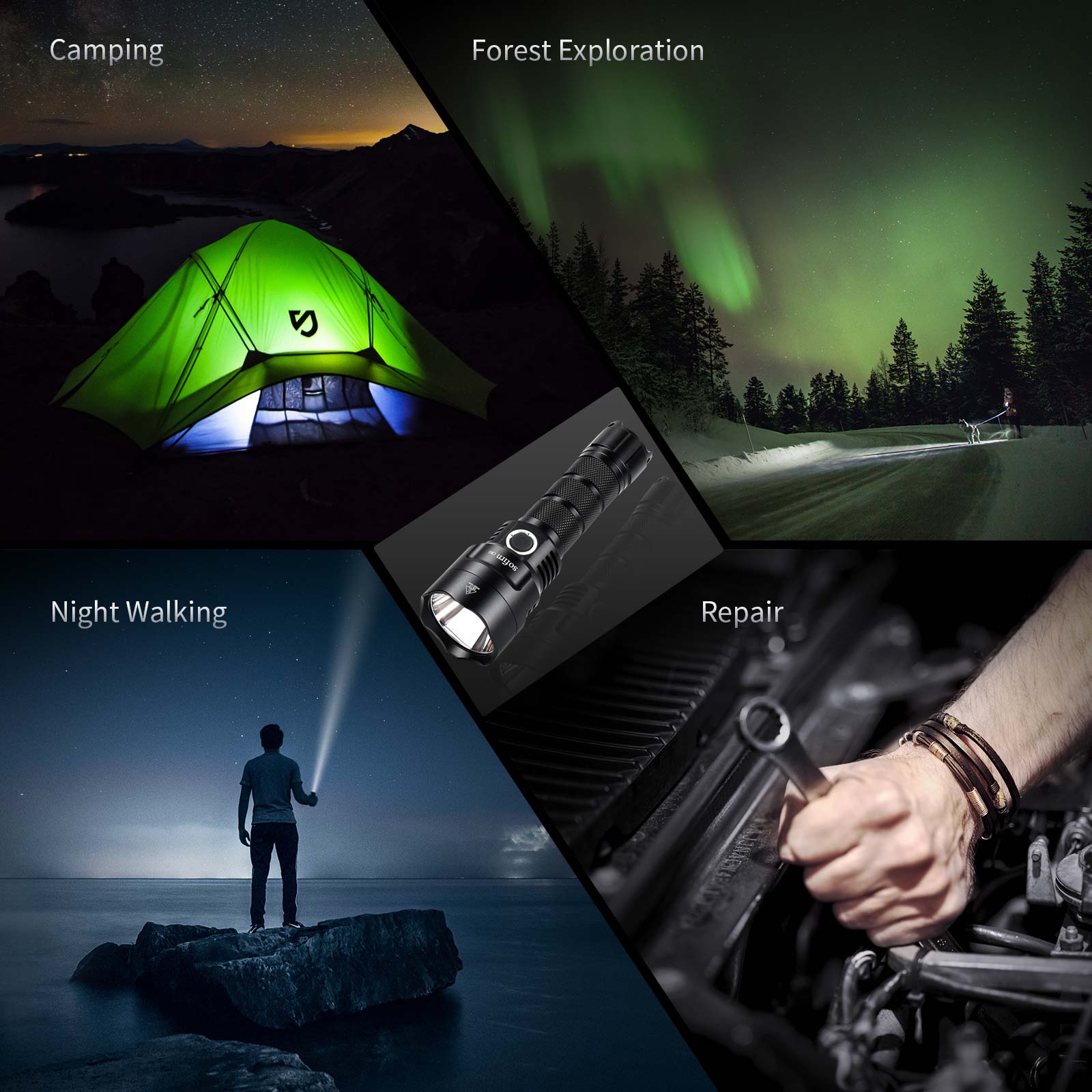 Sofirn C8G 強力な 21700 LED 戦術懐中電 - Outdoor Power Group のレビューと価格