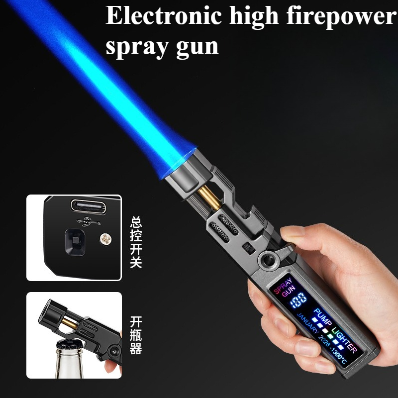 新型電子式ハイパワーボトルオープナースプレーガンブルーファイ - Outdoor Power Direct のレビューと価格
